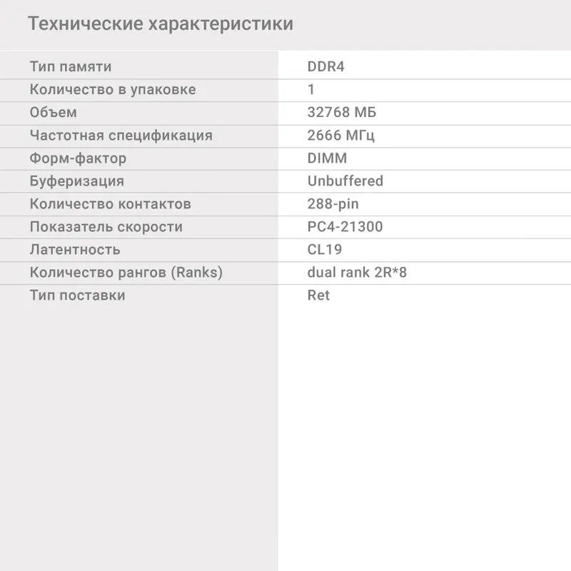 Память DDR4 32Gb 2666MHz Digma DGMAD42666032D RTL PC4-21300 CL19 DIMM 288-pin 1.2В dual rank Ret