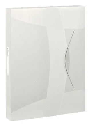 Папка на резинке Esselte Vivida 624050 1 отдел. A4 полипропилен кор.40мм 0.67мм белый вмест.:380лист.