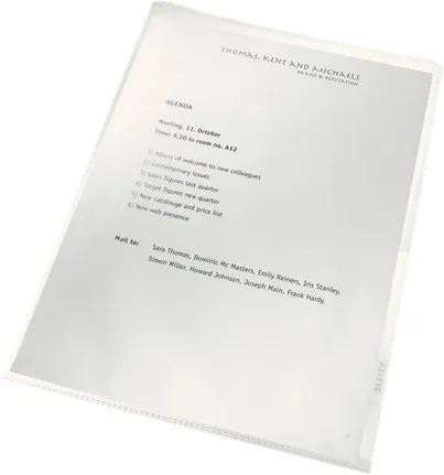 Папка-уголок Leitz Recycle 40013003 A4 полипропилен 1мм прозрачный (упак.:25шт)