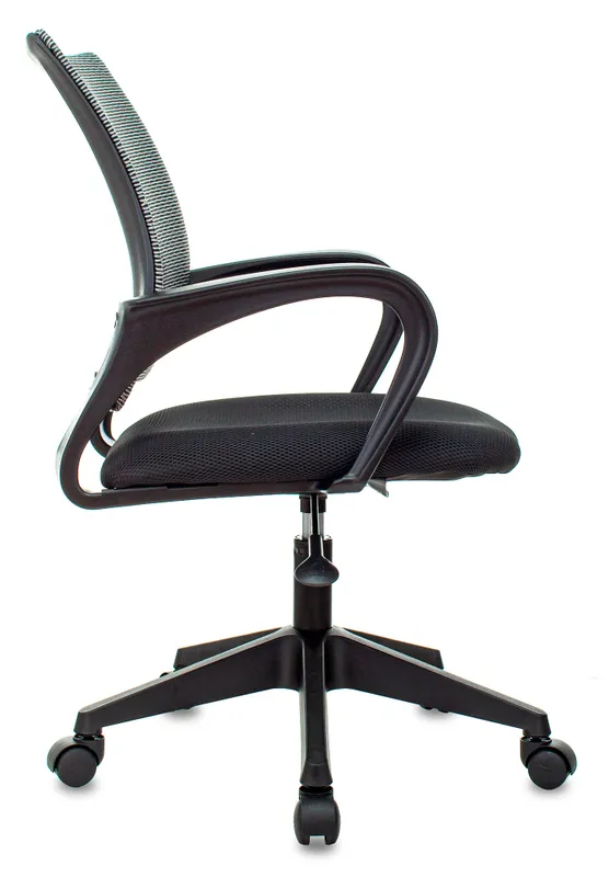 Кресло Бюрократ CH-695NLT серый BM-10 сиденье черный TW-11 сетка/ткань крестов. пластик