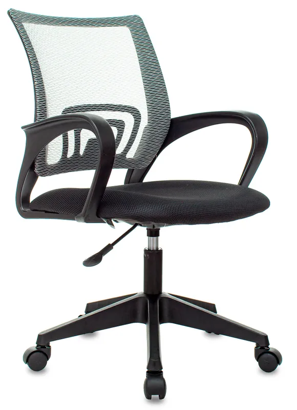 Кресло Бюрократ CH-695NLT серый BM-10 сиденье черный TW-11 сетка/ткань крестов. пластик