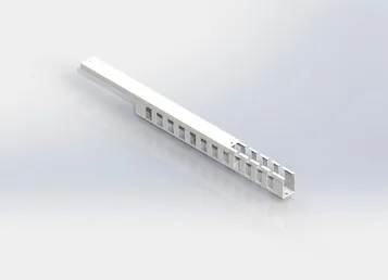 Кабельный органайзер Горизонтальный NT CO-HО.СМ G 218746 односторонний пальцы 1U шир.:19" глуб.:71мм с отверстием и крышкой