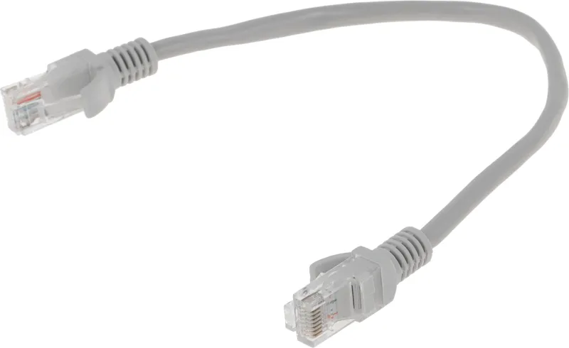 Патч-корд Premier PP12-0.25M 1000Гбит/с UTP 4 пары cat.5E CCA molded 0.25м серый RJ-45 (m)-RJ-45 (m)