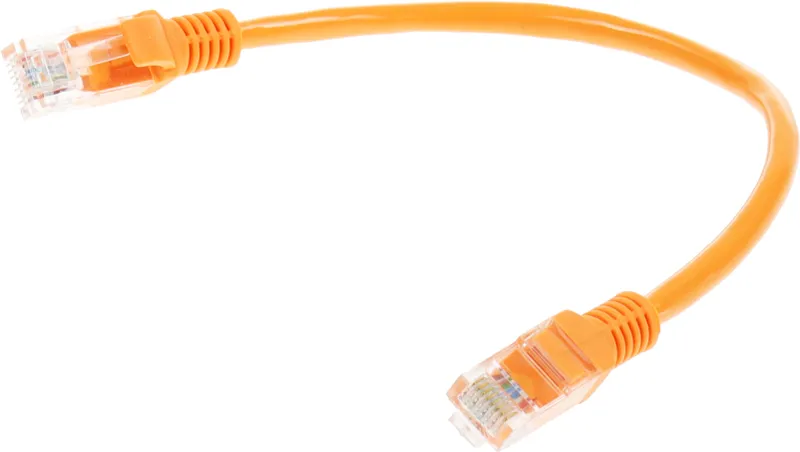 Патч-корд Premier PP12-0.25M/O 1000Гбит/с UTP 4 пары cat.5E CCA molded 0.25м оранжевый RJ-45 (m)-RJ-45 (m)