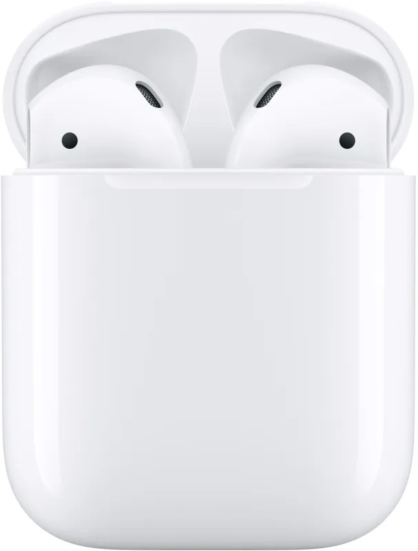 Гарнитура вкладыши Apple AirPods 2 A2032,A2031,A1602 белый беспроводные bluetooth в ушной раковине (MV7N2ZM/A)