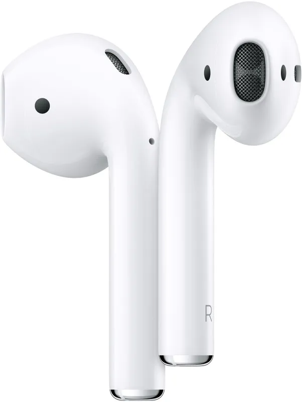 Гарнитура вкладыши Apple AirPods 2 A2032,A2031,A1602 белый беспроводные bluetooth в ушной раковине (MV7N2ZM/A)