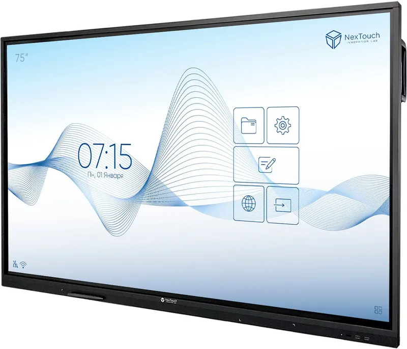 Мультимедийное устройство Интерактивный  комплекс NextPanel 75,  75",  4К (3840*2160), 370 кд/м2, 4000:1, IR, 10 мс, 20 касаний, Wi-Fi, Android 8.0. OPS модуль: процессор Intel Core i5, DDR4 8Гб, SSD 128Гб