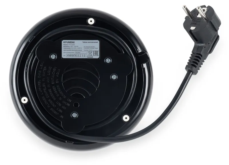 Чайник электрический Hyundai HYK-G4505 2л. 2200Вт черный (корпус: стекло)