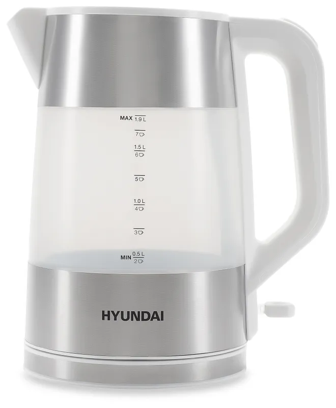 Чайник электрический Hyundai HYK-P4025 1.9л. 2200Вт белый (корпус: пластик)