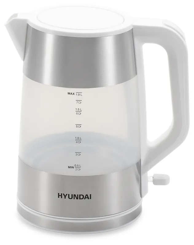 Чайник электрический Hyundai HYK-P4025 1.9л. 2200Вт белый (корпус: пластик)