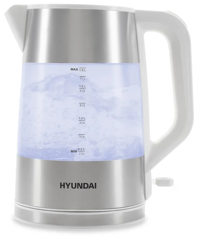 Чайник электрический Hyundai HYK-P4025 1.9л. 2200Вт белый (корпус: пластик)