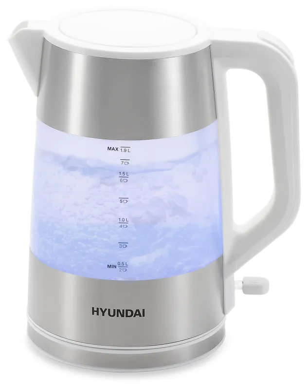 Чайник электрический Hyundai HYK-P4025 1.9л. 2200Вт белый (корпус: пластик)