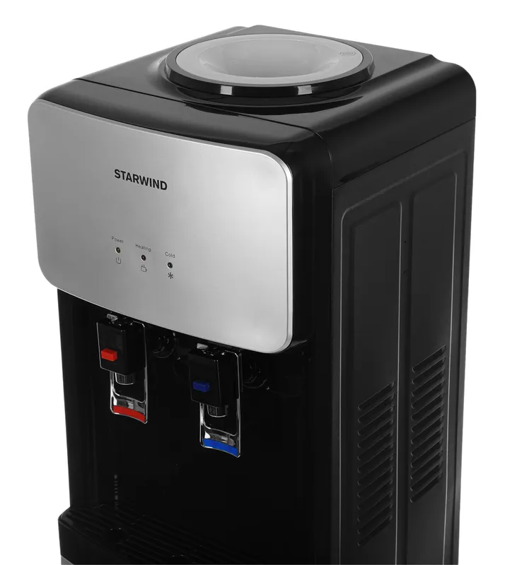 Кулер Starwind SW-1011EB напольный электронный черный/серебристый