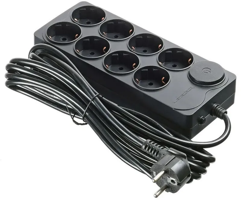 Сетевой фильтр Ippon BK-258 5м (8 розеток) черный (коробка)