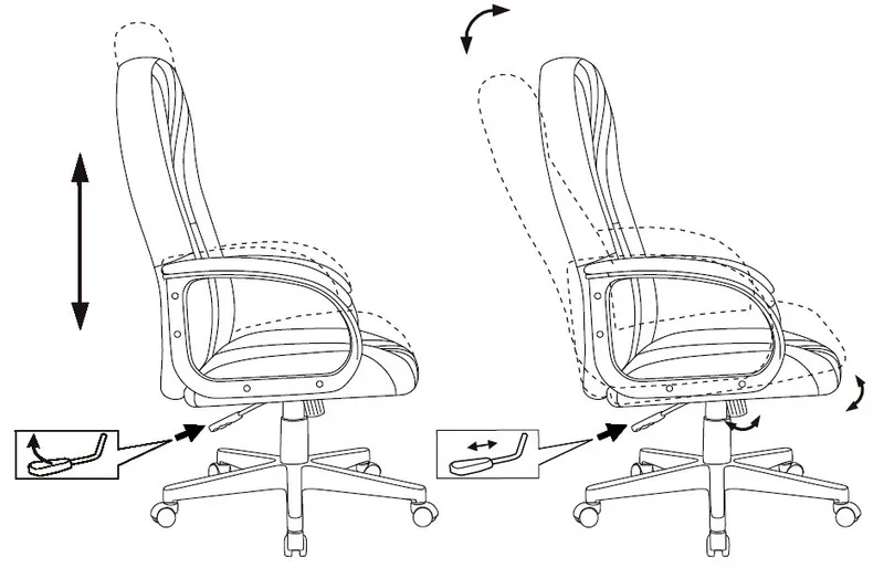 Кресло руководителя Бюрократ T-898 светло-голубой 38-405 крестов. пластик