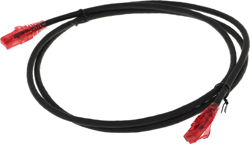 Патч-корд Hyperline PC-LPM-UTP-RJ45-RJ45-C5e-1.5M-LSZH-BK UTP RJ-45 вил.-вилка RJ-45 кат.5E 1.5м черный LSZH 24AWG