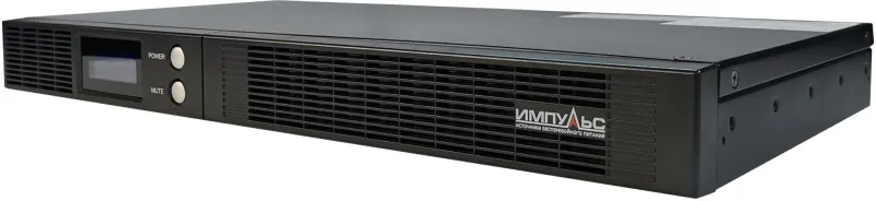 Источник бесперебойного питания Импульс Слим 500 300Вт 500ВА черный