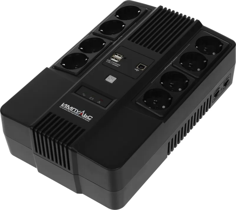 Источник бесперебойного питания Импульс Мастер 800 480Вт 800ВА черный