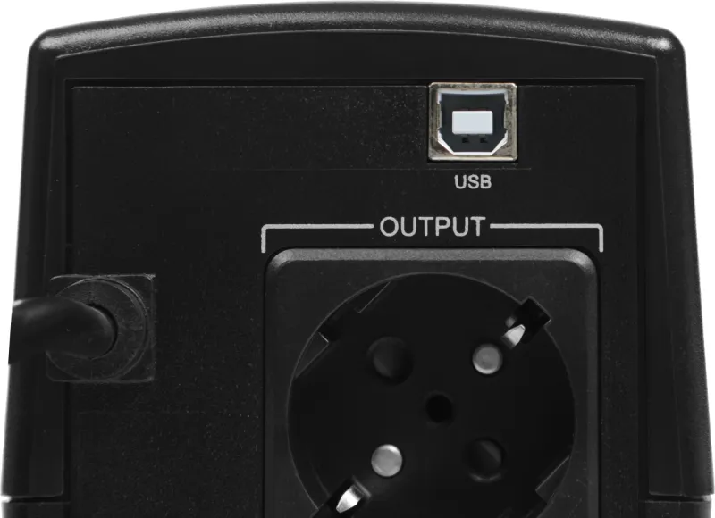 Источник бесперебойного питания Импульс Юниор Смарт 600 360Вт 600ВА черный