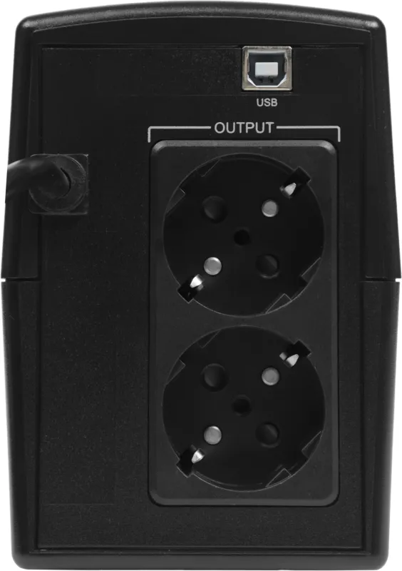 Источник бесперебойного питания Импульс Юниор Смарт 600 360Вт 600ВА черный