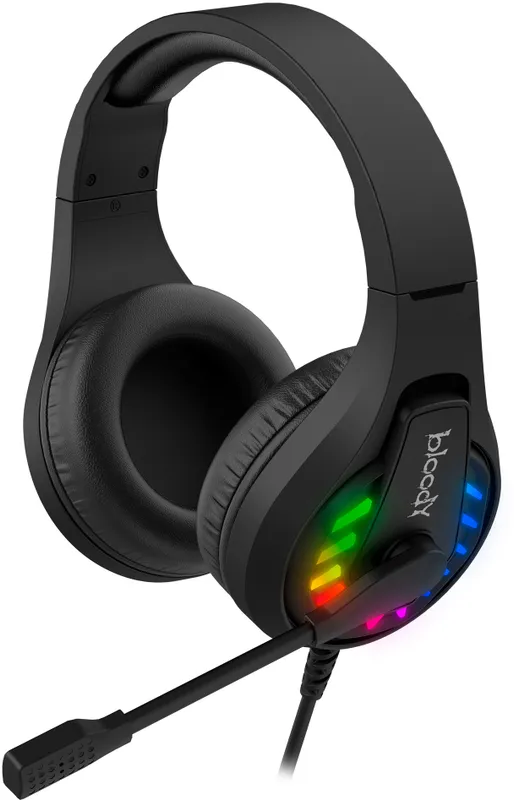 Наушники с микрофоном A4Tech Bloody G230 черный 2м накладные USB оголовье (G230)