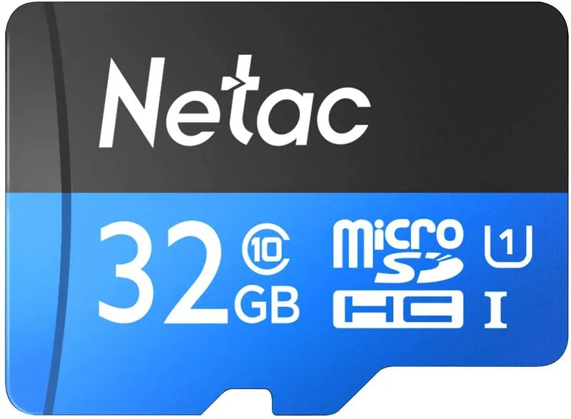Носитель информации Netac P500 Standard 32GB MicroSDHC U1/C10 up to 90MB/s, retail pack with SD Adapter