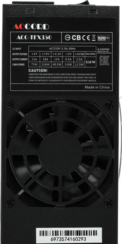 Блок питания Accord TFX 350W ACC-TFX350 24pin 80mm fan 3xSATA