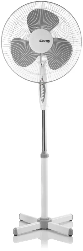 Вентилятор напольный Centek CT-5021 40Вт скоростей:3 ПДУ серый/белый