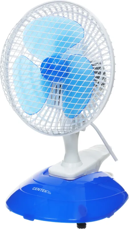 Вентилятор настольный Centek CT-5003 20Вт скоростей:2 синий/белый