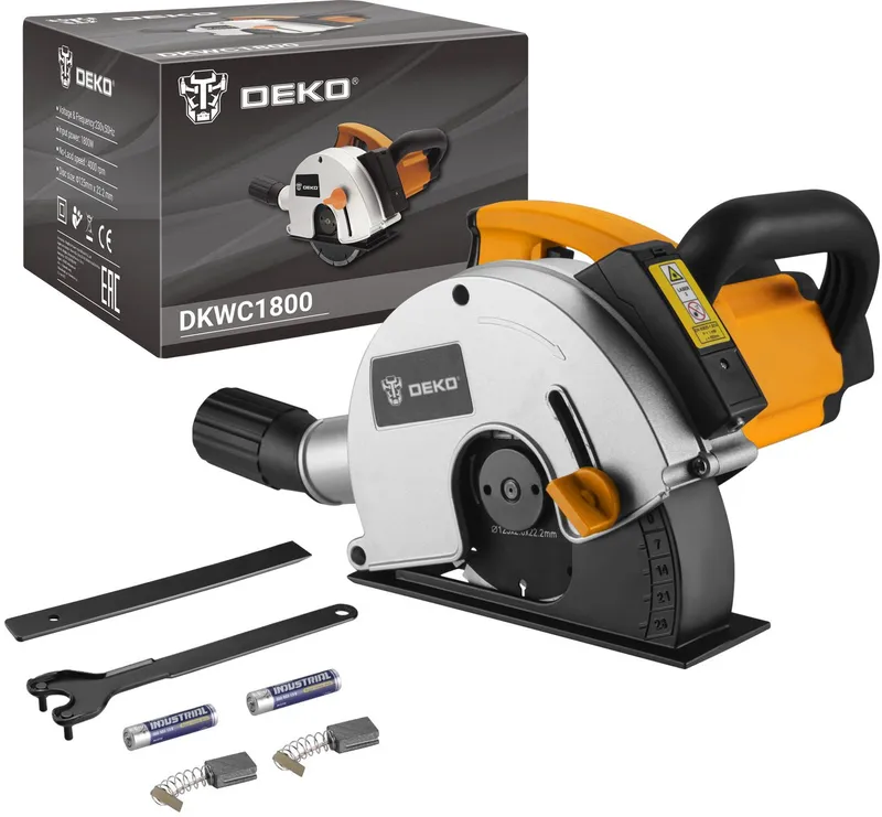 Штроборез Deko DKWC1800 4000об/мин 1800W оранжевый/черный