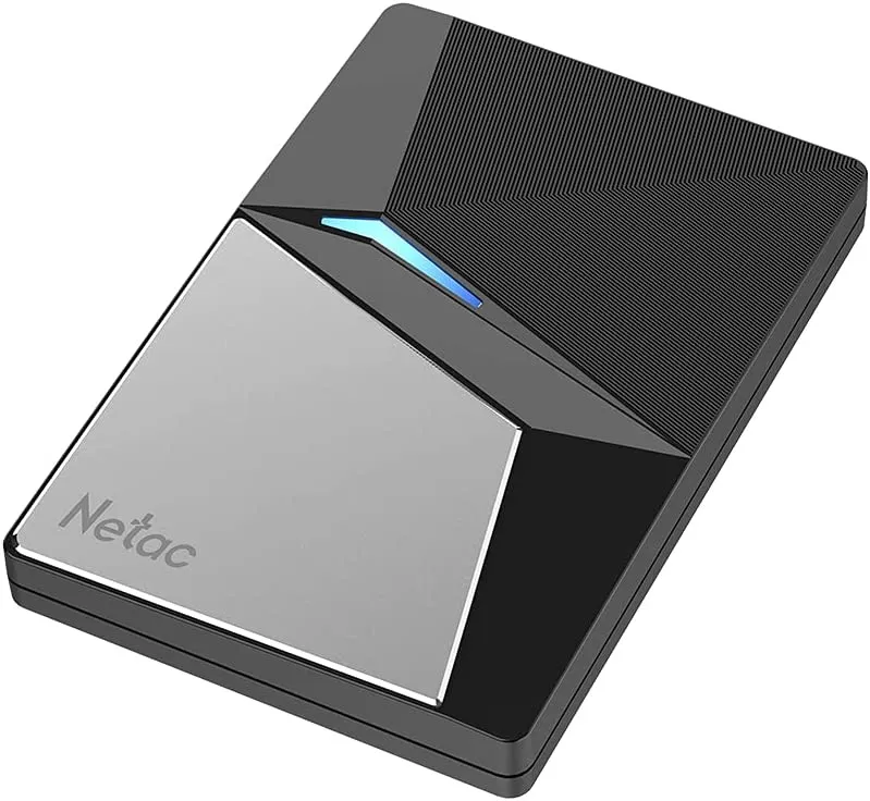 SSD накопитель Netac Z7S 480GB USB 3.2 Gen 2 Type-C External SSD, R/W up to 550MB/480MB/s,with USB-C to USB-A cable and USB-A to USB-C adapter 3Y wty