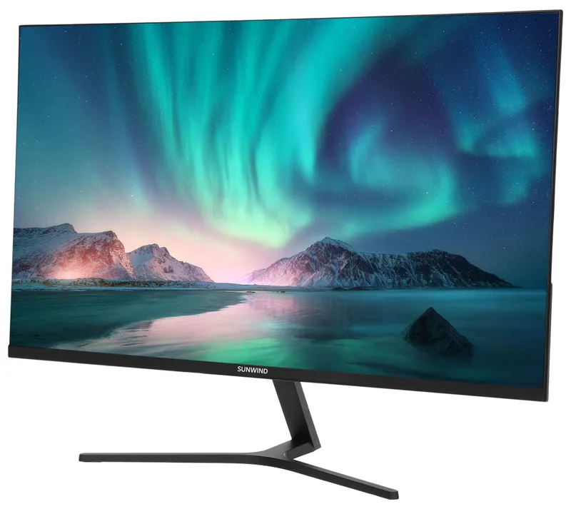 Монитор SunWind 27" SUN-M27BA103 черный IPS 5ms 16:9 HDMI M/M матовая 250cd 178гр/178гр 1920x1080 75Hz VGA DP FHD 3.2кг