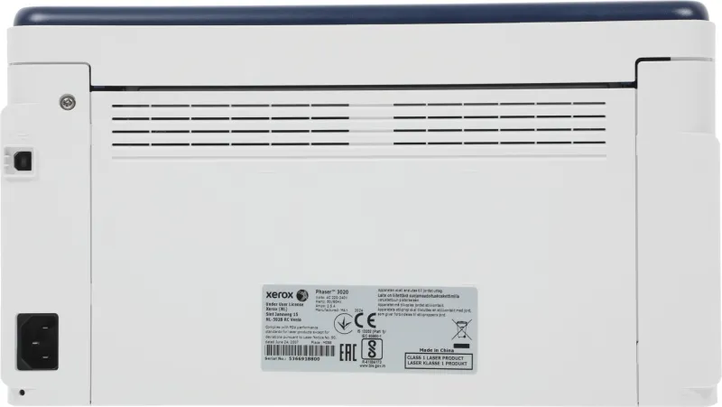 Принтер лазерный Принтер XEROX Phaser 3020BI (A4, Laser, 20ppm, max 15K pages per month, 128MB, GDI)