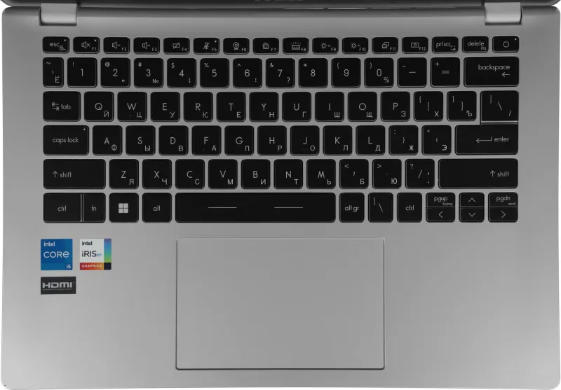 Ноутбук MSI Modern 14 C12M-239RU Core i5 1235U 8Gb SSD512Gb Intel Iris Xe graphics 14" IPS FHD (1920x1080) Windows 11 Home silver WiFi BT Cam (9S7-14J111-239)