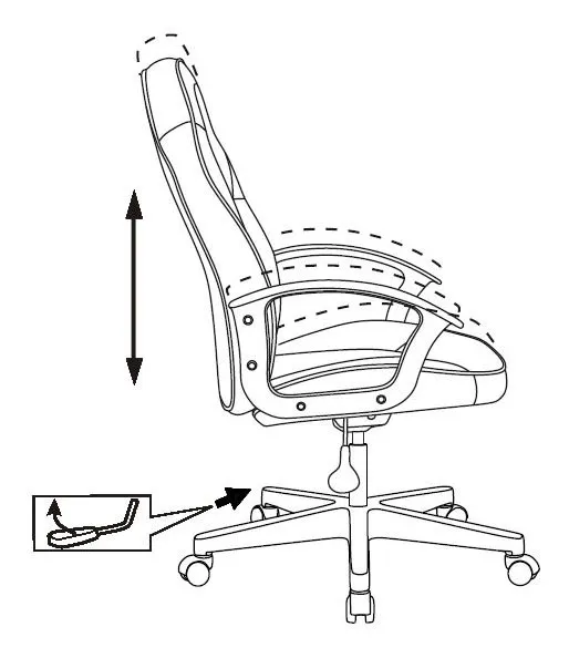 Кресло игровое Zombie 11LT черный/синий эко.кожа/ткань крестов. пластик