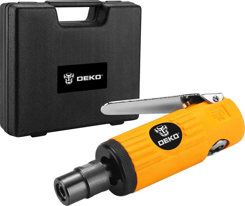 Шлифмашина орбитальная Deko DKPT02 SET 3 113л/мин шпинд.:3мм желтый/черный