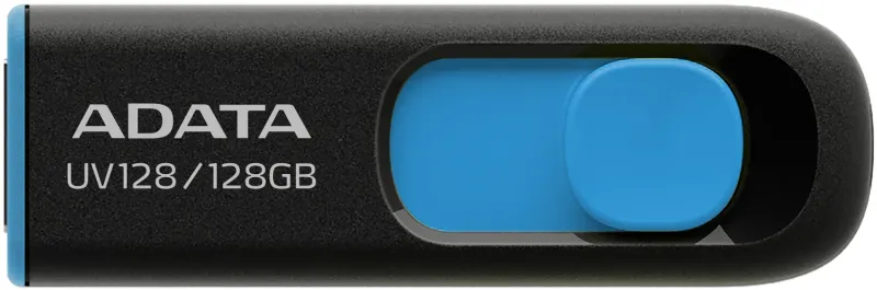 Флеш Диск A-Data 128Gb DashDrive UV128 AUV128-128G-RBE USB3.0 черный/синий