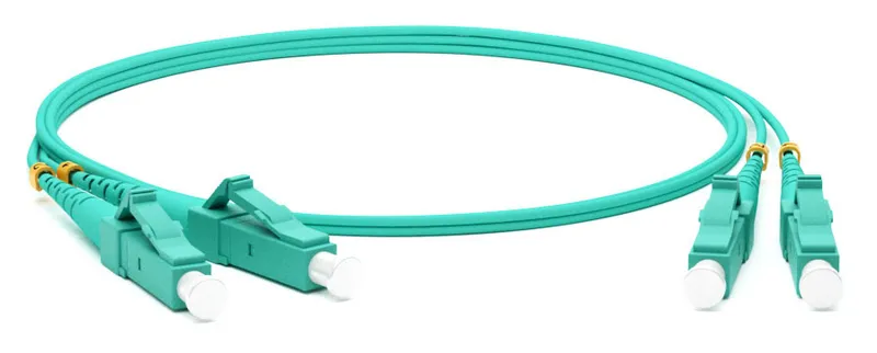 Патч-корд Hyperline FC-D2-503-LC/PR-LC/PR-H-2M-LSZH-AQ 2x50/125 OM3 LC дуплекс-LC дуплекс 2м LSZH аквамарин
