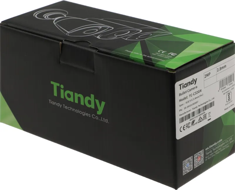 Камера видеонаблюдения IP Tiandy TC-C32GN I5/E/Y/C/2.8mm/V4.2 2.8-2.8мм цв. корп.:белый (TC-C32GN I5/E/Y/C/2.8/V4.2)