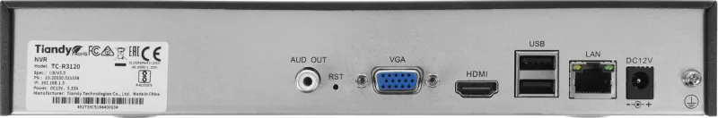 Видеорегистратор Tiandy TC-R3120 I/B/V3.0