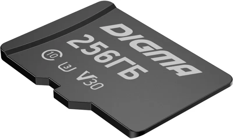 Флеш карта microSDXC 256GB Digma CARD30 V30 + adapter