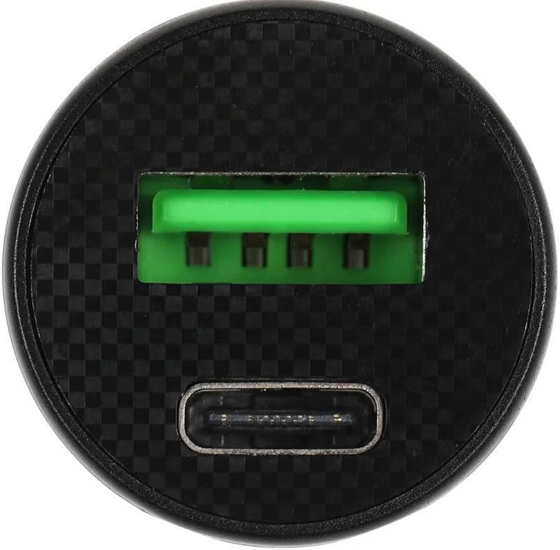 Автомобильное зар./устр. Wiiix UCC-4-2-04-96 2.4A (QC) USB-C/USB-A универсальное черный
