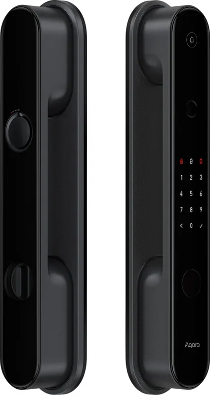 Умный замок Aqara D100 Zigbee врезной разбл.отпеч.паль. 2480mAh черный (ZNMS20LM)