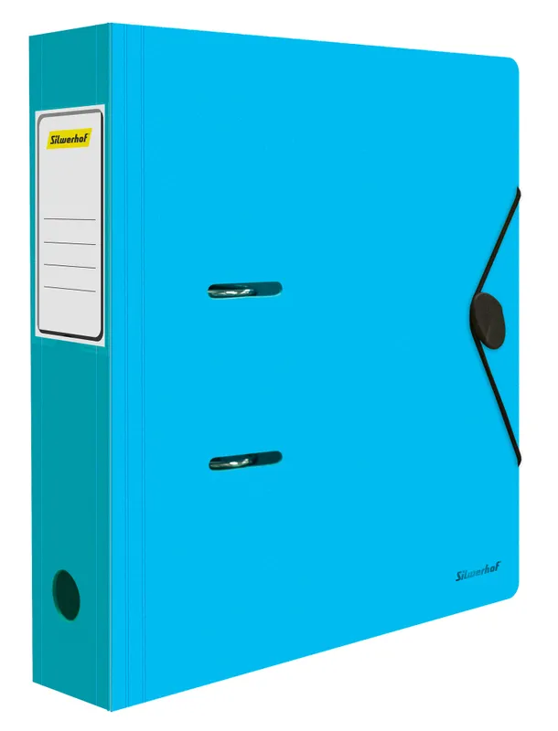 Папка-регистратор Silwerhof 355052 A4 70мм полифом голубой