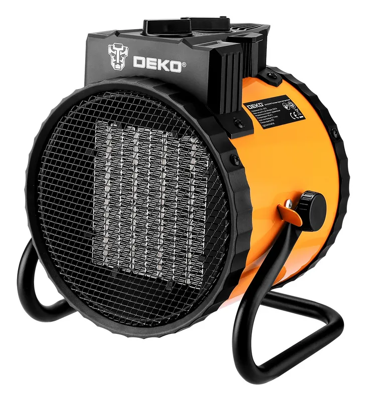 Тепловая пушка электрическая Deko DKIH2200W 2200Вт желтый/черный