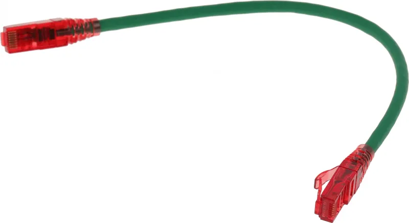 Патч-корд Hyperline PC-LPM-UTP-RJ45-RJ45-C5e-0.3M-LSZH-GN UTP RJ-45 вил.-вилка RJ-45 кат.5E 0.3м зеленый LSZH 24AWG