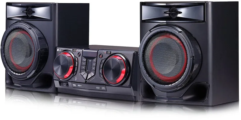 Минисистема LG CJ44 черный 480Вт CD CDRW FM USB BT