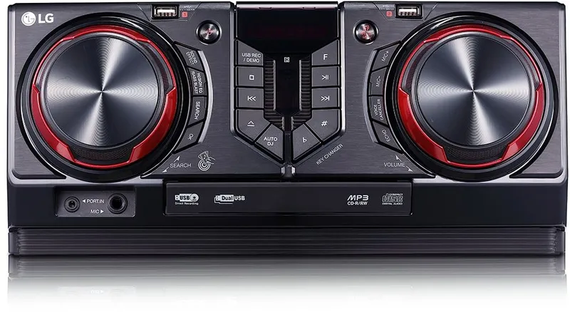 Минисистема LG CJ44 черный 480Вт CD CDRW FM USB BT