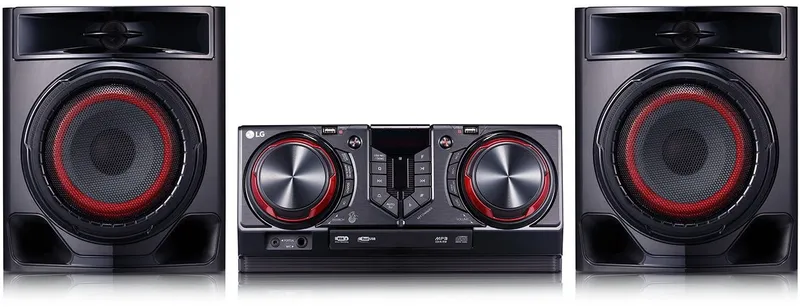 Минисистема LG CJ44 черный 480Вт CD CDRW FM USB BT