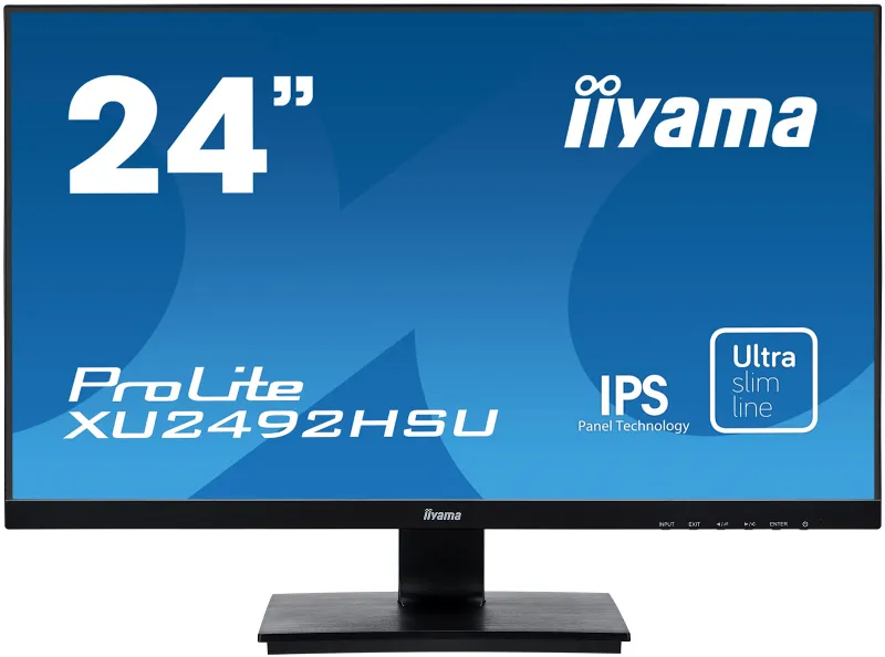 Монитор Iiyama 23.8" ProLite XU2492HSU-B1 черный IPS LED 4ms 16:9 HDMI M/M матовая 1000:1 250cd 178гр/178гр 1920x1080 75Hz VGA DP FHD USB 3.6кг